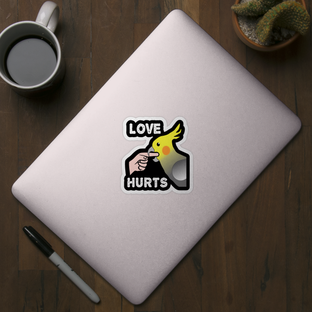 Love Hurts Cockatiel Male Parrot Biting by Einstein Parrot